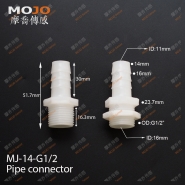 MJ-14-G1/2 Barb 14mm ture thread G1/2" only connector
