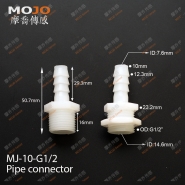 MJ-10-G1/2 Barb 10mm ture thread G1/2" only connector