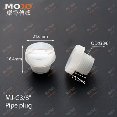 One-thread/T-thread pipe plug G3/8\"