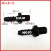 MJ-4.8-1/8" NPT 4-LH Barb 3/16" ture NPT thread 1/8"