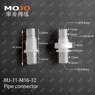 MJ-11-M16-12 Barb 11mm to 12mm Thread OD: M16 only connector