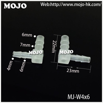 MJ-W4X6 Barb 4mm to 6mm