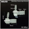MJ-W8X4 PP Barb 8mm to 4mm