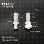 MJ-10-M10 Barb 10mm ture thread 10mm only connector
